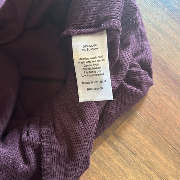 Goldray Size Small Purple Double Knit Dress Off the Shoulder - Picture 10 of 10